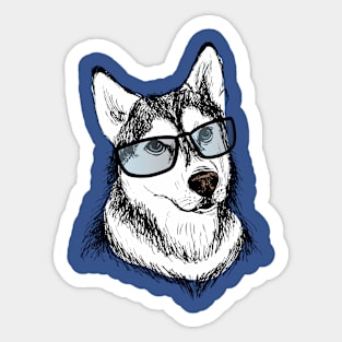 Fashion dog,hand drawn design Sticker